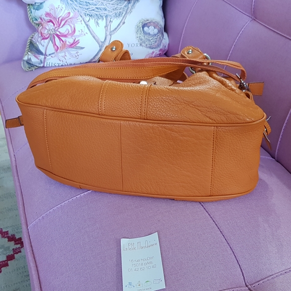 NEW! Paris French Maroquinerie Large Leather Bag - Picture 11 of 17